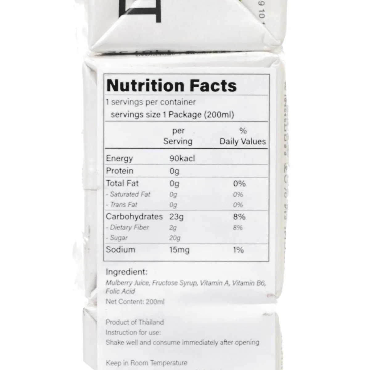 DOI KHAM 50% Mulberry Juice [Tetra Pack]  (4 x 200mL)