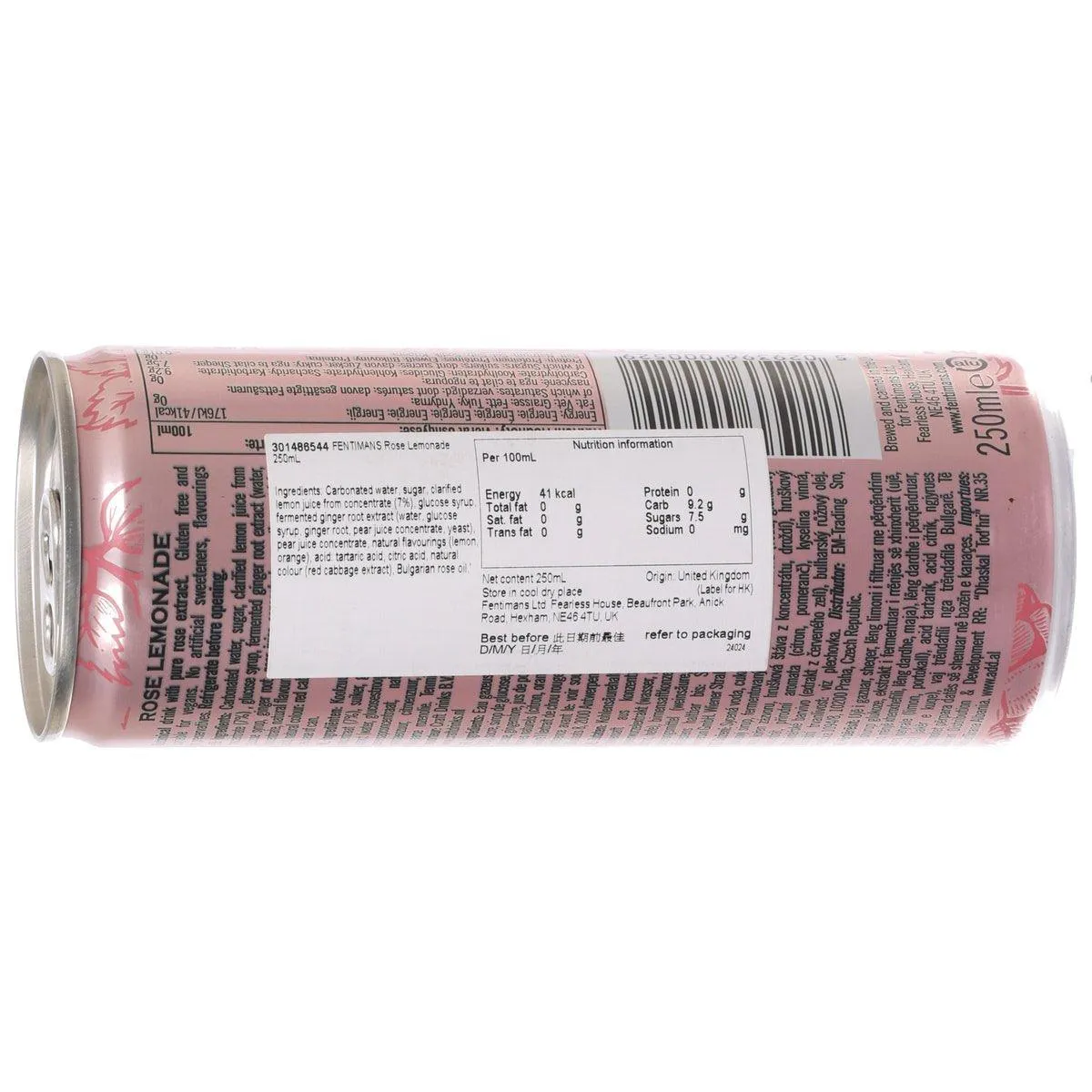FENTIMANS Rose Lemonade [Can]  (250mL)