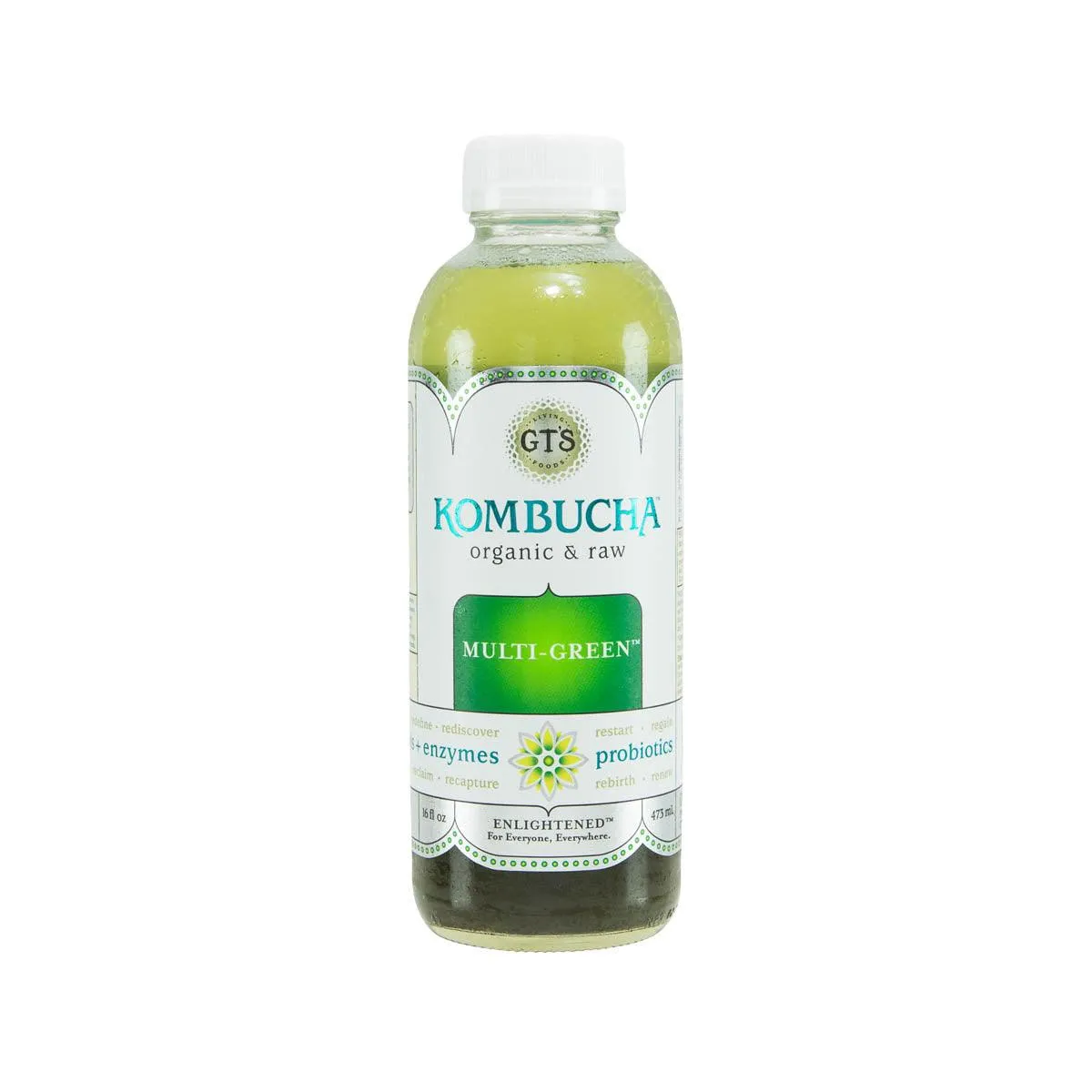 GT'S Organic Raw Kombucha Drink - Multi Green  (473mL)