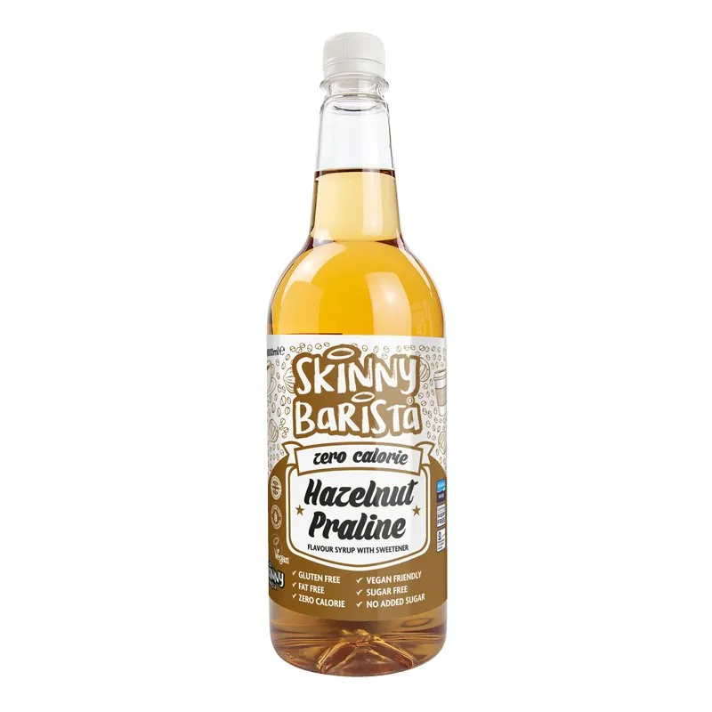 Hazelnut Coffee Syrup - Zero Calorie Sugar Free Skinny- 1 Litre