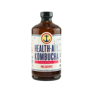 HEALTH ADE KOMBUCHA Organic Pink Lady Apple Kombucha  (473mL)