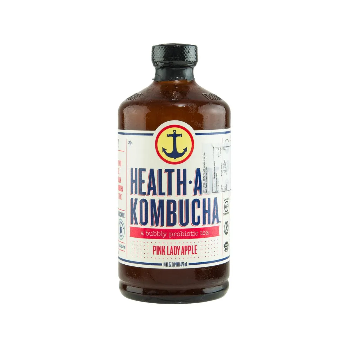 HEALTH ADE KOMBUCHA Organic Pink Lady Apple Kombucha  (473mL)