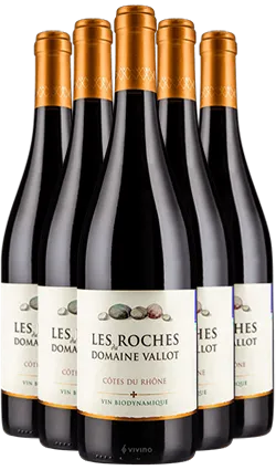 Les Roches du Domaine Vallot SIX PACK Cotes du Rhone 2022