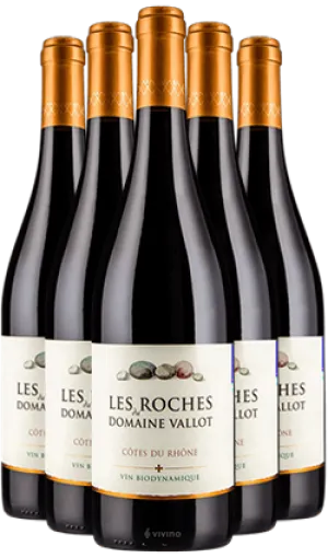 Les Roches du Domaine Vallot SIX PACK Cotes du Rhone 2022