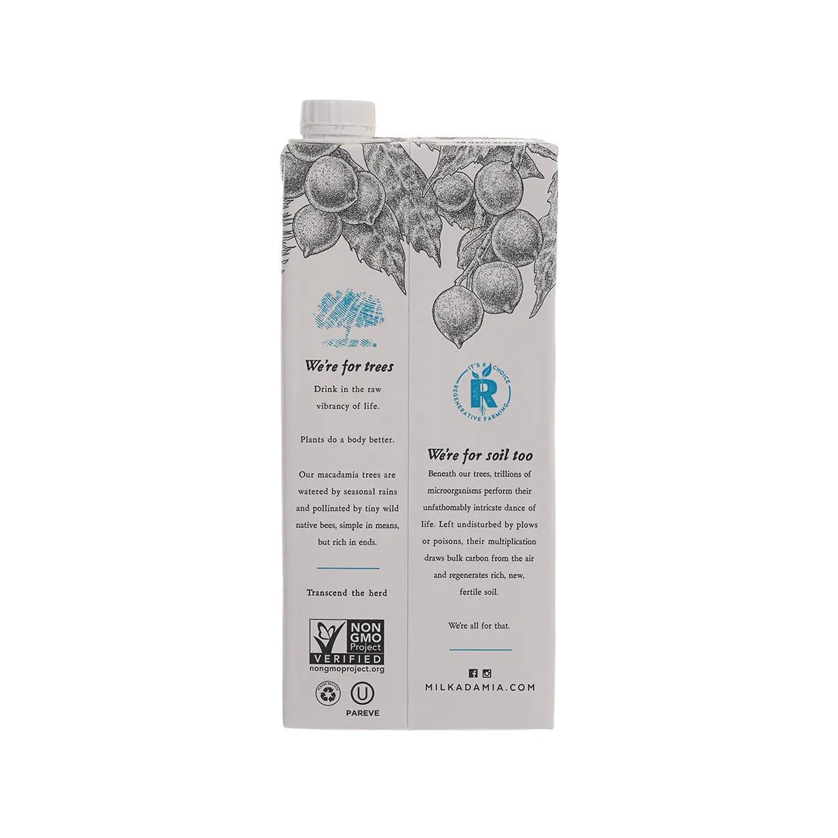 MILKADAMIA Macadamia Milk - Unsweetened  (946mL)