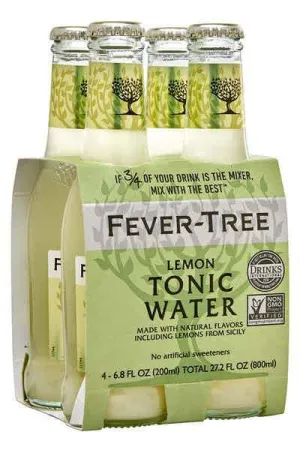 N/A Drinks Fever Tree 4pk Lemon Tonic Point Wine Spirits