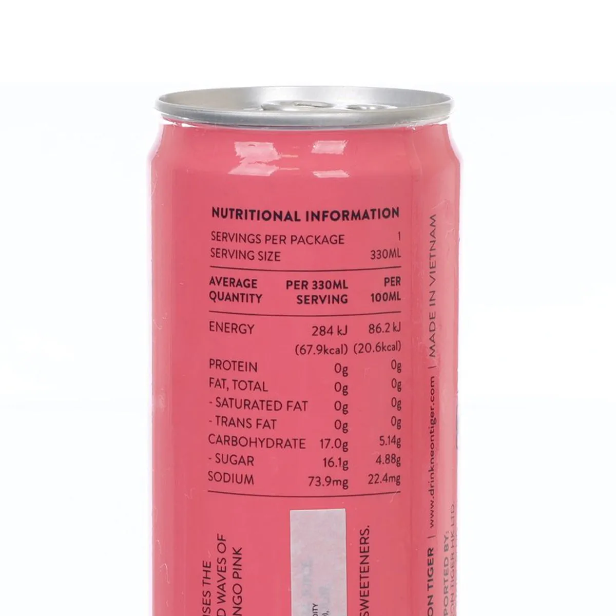 NEON TIGER Real Fruit Soda - Pink Guava [Can]  (330mL)