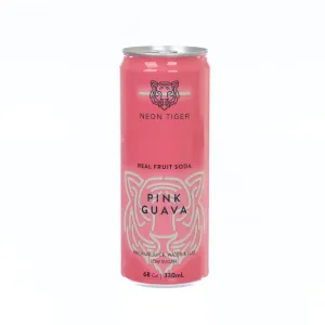 NEON TIGER Real Fruit Soda - Pink Guava [Can]  (330mL)