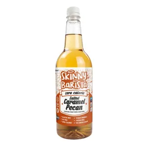 Salted Caramel Pecan - Zero Calorie Sugar Free Skinny Coffee Syrup - 1 Litre