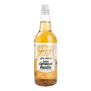 Salted Caramel Vanilla Barista Zero Calorie Sugar Free Skinny Coffee Syrup - 1 Litre