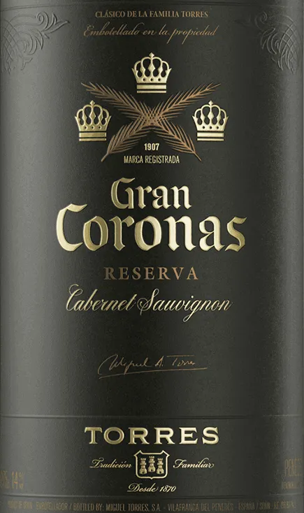 Torres 2020 Gran Coronas Reserva Cabernet Sauvignon Taylors Wines