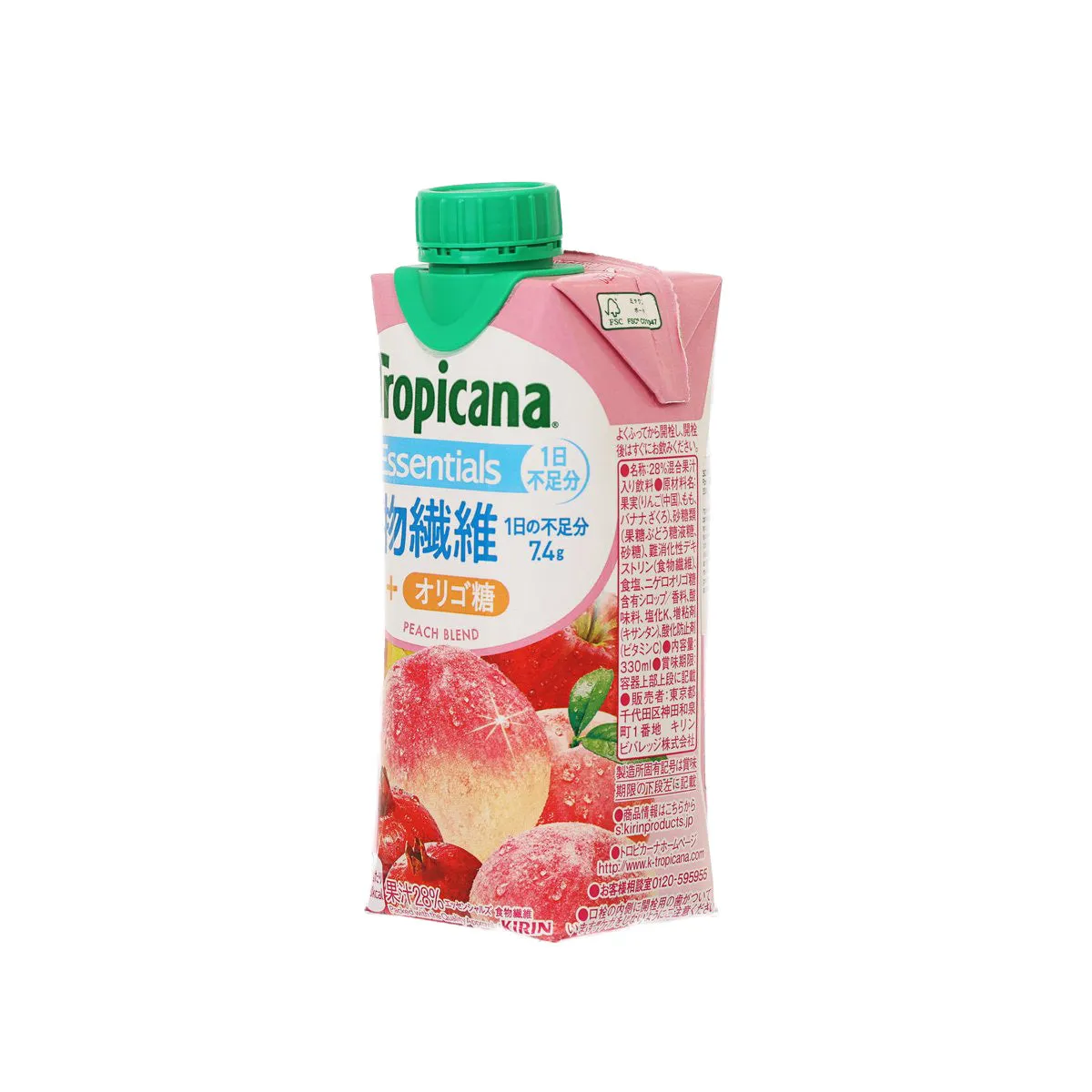 TROPICANA Essentials Dietary Fiber   Oligosaccharide Peach Blend Juice Drink  (330mL)